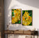 Yellow Rhododendron Flowers Canvas Wall Art Set of 4 | Unframed Vertical Macro Photography Prints | Biophilic Décor for Living Room, Bedroom & Office