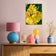 Yellow Rhododendron Flowers Canvas Wall Art Set of 4 | Unframed Vertical Macro Photography Prints | Biophilic Décor for Living Room, Bedroom & Office