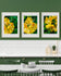 Yellow Rhododendron Flowers Canvas Wall Art Set of 4 | Unframed Vertical Macro Photography Prints | Biophilic Décor for Living Room, Bedroom & Office