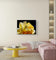 Yellow Rose Flower Raindrops Photography Print | Unframed Canvas Nature Macro Art | Modern Wall Decor Picture | Horizontal Botanical Home Art