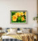 Yellow Lily Flowers with Raindrops - Authentic Macro Photography - Unframed Canvas Horizontal Print - Biophilic Style Wall Art Decor