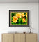 Yellow Lily Flowers with Raindrops - Authentic Macro Photography - Unframed Canvas Horizontal Print - Biophilic Style Wall Art Decor