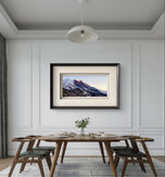 Mt. Rainier in Summer Sunset | Authentic Nature Photography | Unframed Canvas Horizontal Print | Biophilic Wall Art for Home Office Décor