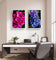 Purple & Pink Hydrangea Closeup Photography Unframed Canvas Set of 4 Prints | Modern Nature Wall Art for Home Office Decor | Elegant Gift