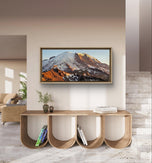 Mt. Rainier in Summer Sunset | Authentic Nature Closeup Photography | Unframed Canvas Horizontal Print | Biophilic Wall Art for Home Office