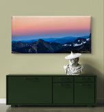 Mt. Rainier National Park in Sunset | Authentic Nature Photography | Gallery Wrapped Canvas Horizontal Print | Biophilic Wall Art for Home Office Decor