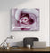 Purple Rose Macro Photography | Gallery Wrapped Canvas Horizontal Print | Authentic Nature Wall Art | Modern Home Office Decor