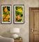 Yellow Flowers with Raindrops Photography | Set of 3 Vertical Unframed Canvas Prints | Nature Wall Art for Home & Office