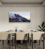 Mt. Rainier in Summer Sunset | Authentic Nature Closeup Photography | Gallery Wrapped Canvas Horizontal Print | Biophilic Style Wall Art