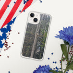 Clear iPhone Pro Max Case with Original Forest Trees Photography Print Protection