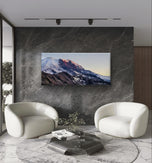 Mt. Rainier in Summer Sunset | Authentic Nature Closeup Photography | Gallery Wrapped Canvas Horizontal Print | Biophilic Style Wall Art