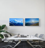 Mt. Rainier National Park Horizontal Prints Set of 2 | Authentic Nature Photography | Unframed Canvas Biophilic Mountain Wall Art