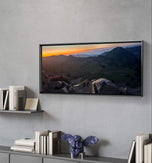 Mt. Rainier National Park in Summer Sunset | Authentic Nature Photography | Unframed Canvas Horizontal Print | Biophilic Wall Art Decor