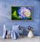 Blue Hydrangea in Sunset Canvas Print Set of 2 | Authentic Nature Photography Wall Art | Horizontal Unframed Canvas | Biophilic Home Décor