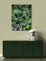Gallery Wrapped Canvas Wall Art | Lash Green Foliage Closeup Authentic Photography Print | Biophilic Style Home & Office Décor