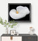 White Lily Flower Closeup Photography Unframed Canvas Print - Modern Floral Wall Art for Home Office Decor