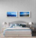 Mt. Rainier National Park Horizontal Prints Set of 2 | Authentic Nature Photography | Unframed Canvas Biophilic Mountain Wall Art
