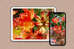 Digital 10 Prints 3x4 Ratio | Red Rhododendron Flowers Authentic Macro Photography | Instant Download for Home Wall Art Decor & Multi-Device Wallpapers