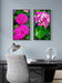 Pink Hydrangea Close-Up Nature Photography | Vertical Unframed Canvas Wall Art Set of 3 | Elegant Floral Print for Home, Office, or Gift