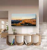 Rainier Mountains in Summer Sunset | Authentic Nature Photography | Gallery Wrapped Canvas Horizontal Print | Biophilic Wall Art for Home & Office Décor