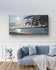 Sea Sunset with Vibrant Leaves | Authentic Nature Photography | Gallery Wrapped Canvas | Horizontal Modern Tranquil Landscape Wall Art