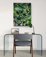 Gallery Wrapped Canvas Wall Art | Lash Green Foliage Closeup Authentic Photography Print | Biophilic Style Home & Office Décor