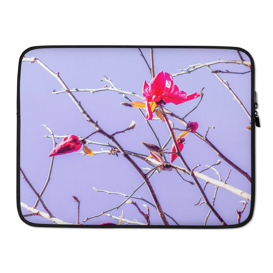 Premium Laptop Sleeves Featuring Original Pink Magnolia Nature Photography