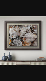 Winter Frost Foliage Canvas Print | Calm & Cozy Biophilic Wall Art