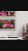 Moody Pink Dogwood Canvas Wall Art Set of 2 — Rain-Kissed Macro Botanical Prints