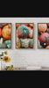 Autumn Pumpkin Canvas Set of 3 - Authentic Closeup Photography - Unstretched Vertical Prints - Biophilic Home Wall Art - Fall Harvest Decor