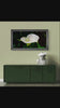 White Arum Lily with Raindrops | Authentic Nature Closeup Photography | Unframed Canvas Horizontal Print | Biophilic Wall Art Style