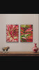 Red Succulent Wall Art Set of 2 | Unframed Vertical Canvas Prints | Botanical Home Décor by The Virtue of God | Aesthetic Closeup Photography
