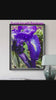Kissed by Rain — Siberian Iris Macro Photography | Unframed Canvas Print | Purple Floral Wall Art