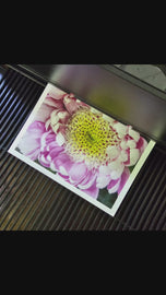 Spring Pink Flowers Canvas Wall Art Set of 3 | Unframed Vertical Macro Photography Prints | Biophilic Décor for Living Room, Bedroom & Office