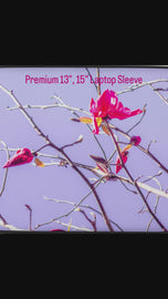 Premium Laptop Sleeves Featuring Original Pink Magnolia Nature Photography