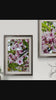 Pink Cherry Blossom Macro Photography Canvas Set of 2 | Unframed Vertical Prints | Biophilic Décor for Living Room, Bedroom & Office