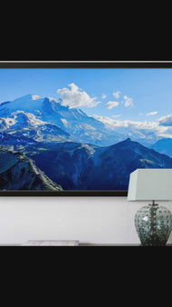 Mt. Rainier Authentic Nature Closeup Photography | Framed Canvas Horizontal Print | Biophilic Style Wall Art Décor