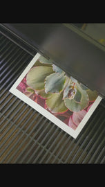 Sage Green Succulent Canvas Wall Art — Unframed Vertical Macro Photography Print | Botanical Closeup Decor for Bedroom, Bathroom & Spa | 3 Sizes