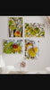 Winter Snowy Leaves Photography | Nature's Seasonal Magic | Set of 4 Canvas Prints | Biophilic Wall Art