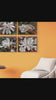 White Star Magnolia Blossom Photography Canvas Set of 4 | Unframed Horizontal Prints | Biophilic Décor for Living Room, Bedroom & Office