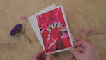 Greeting / Note Cards with Envelopes Featuring Red Tulip Flowers Original Macro Photography | Blank Floral Cards Set of 4