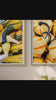 Autumn Pumpkin Authentic Closeup Photography on Unstretched Canvas | Vertical Print Set of 2 | Biophilic Harvest Wall Art | Home & Office Decor