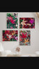 Autumn Vibrant Leaves Authentic Macro Photography | Unstretched Canvas Prints Set of 4 Mixed Orientation Wall Art | Biophilic Style Decor