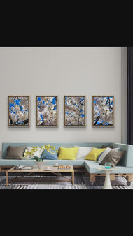 White Cherry Blossom Canvas Print Set of 4 | Bring Spring Inside Year Round | Authentic Nature Photography | Biophilic Vertical Wall Art for Home Décor