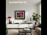 For Rose Lovers - Pink Roses Closeup Photography | Unframed Horizontal Canvas Wall Art Print for Living Room