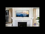 Summer Brilliance — Mt. Rainier in Sunset Photography | Unframed Horizontal Panoramic Canvas Biophilic Wall Art
