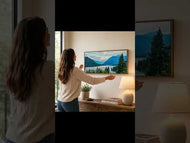 Summer Brilliance — Cushman Lake Moody Mountains Unframed Canvas Biophilic Wall Art