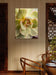 Spring Yellow Succulent Plant  | Nature Macro Photography Print |  Vertical Gallery Wrapped Canvas | Biophilic Style Wall Art