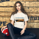 Unisex T-Shirt Featuring Rainier Mountains in Summer Sunset | Original Photography