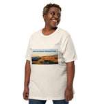 Unisex T-Shirt Featuring Rainier Mountains in Summer Sunset | Original Photography
